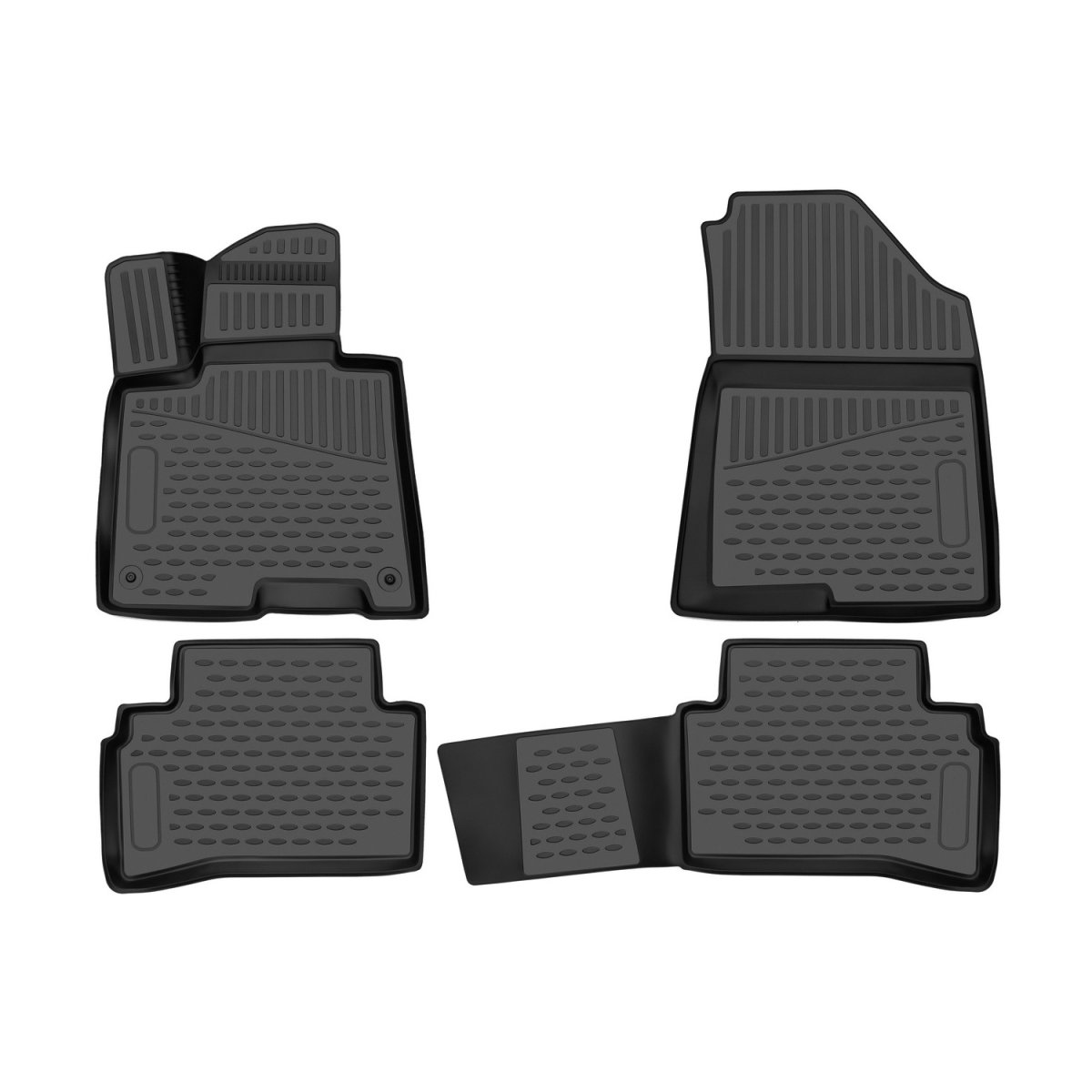 Kia Sportage Floor Mats - Omac - Rubber TPE - Black - 2023-2025